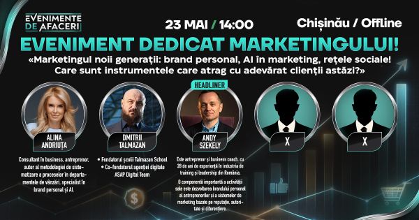 Marketingul noii generații: brand personal, AI în marketing, rețele sociale!