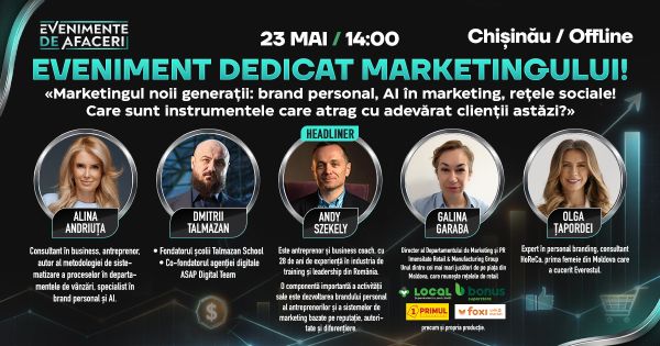 Marketingul noii generații: brand personal, AI în marketing, rețele sociale!
