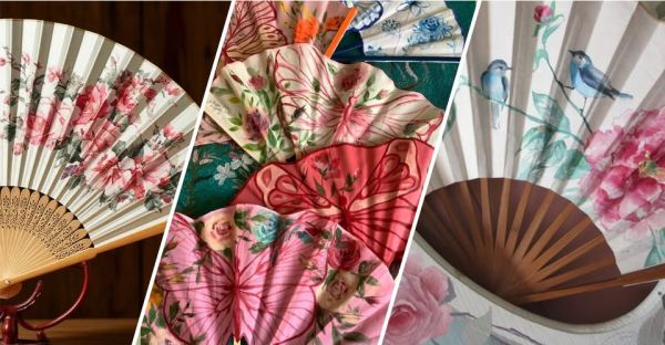 JAPANESE FAN PAINTING