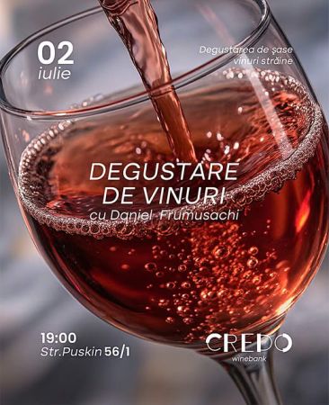 Degustare de vinuri la CREDO