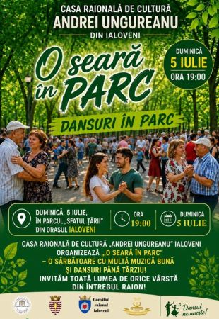 Ialoveni / O SEARĂ ÎN PARC – Muzică, dans și voie bună!