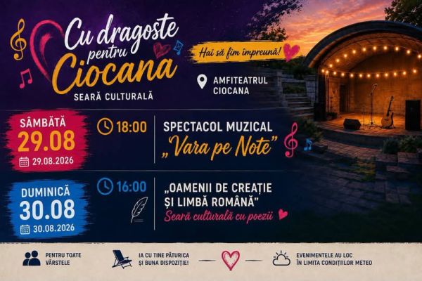 Weekend cultural la Amfiteatrul sectorului Ciocana