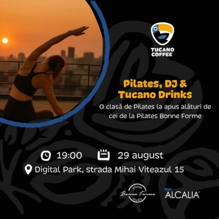Pilates, DJ and Tucano Drinks