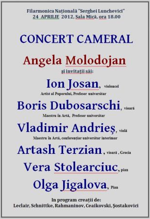 Concert Cameral - Angela Molodojan