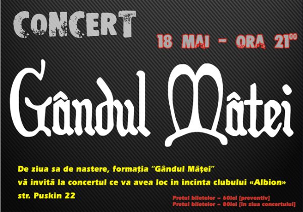 16 Years of Gandul Matei Concert