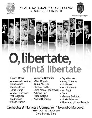 "O, libertate, sfanta libertate ..." Concert