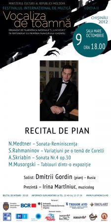 Recital de Pian - Dmitrii Gordin