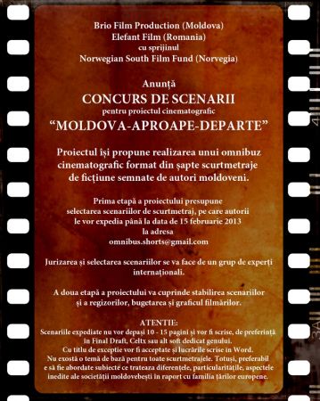 Concurs de scenarii "Moldova-Aproape-Departe"