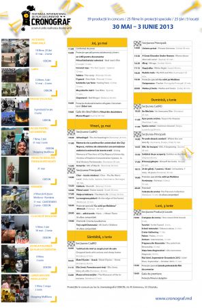 Festivalul de Film Documentar "Cronograf" 2013