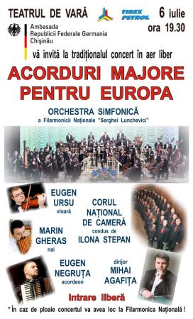 Concert simfonic "Acorduri majore pentru Europa"