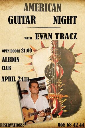 American folk-rock night with EVAN TRACZ