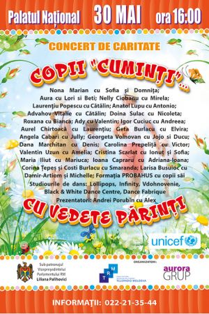 Concert "Copii "cuminţi"…cu vedete părinţi"