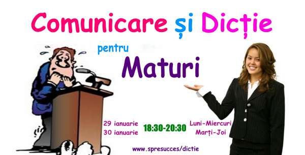 Curs de Comunicare şi Dicţie pentru Maturi
