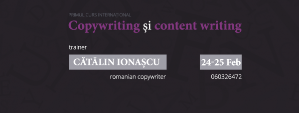 Curs Copywriting & Content Writing