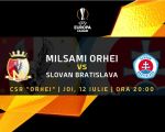Europa League: Milsami Orhei - Slovan Bratislava